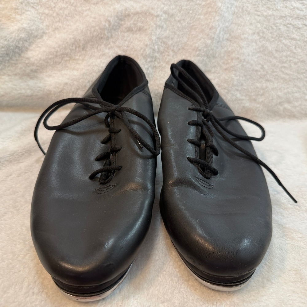 Sansha Ligne Danse FR Duval Black Leather Split Sole Tap Shoes Womans 11M